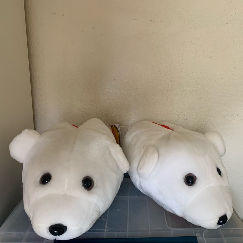 Collectors Vintage 1994 Coca-Cola Polar Bear Slippers